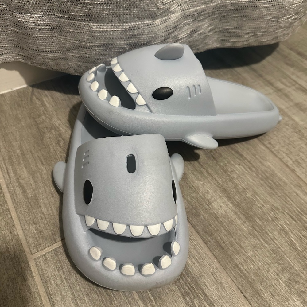 Shark Slippers - Blue